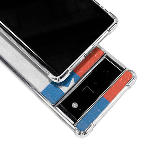 Chile Flag Distressed Google Pixel 6 Clear Case